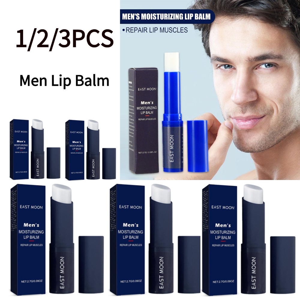 Lip Balm - 1/2/3PCS Balsamo per labbra da uomo,