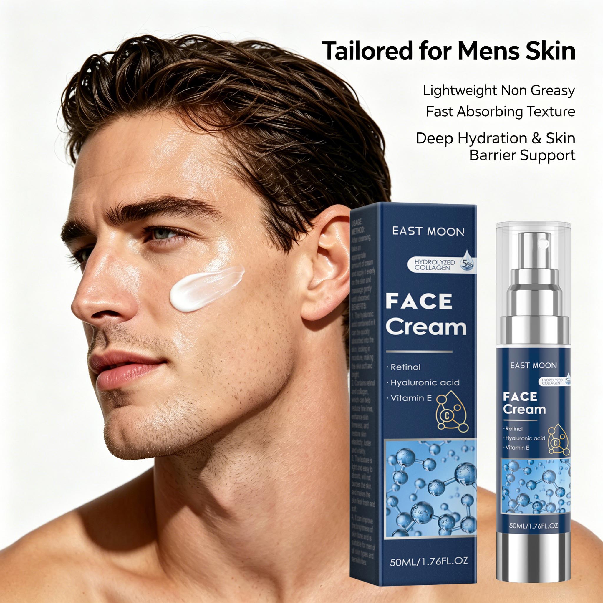 Retinol Cream - Crema Viso al Retinolo per Uomo,