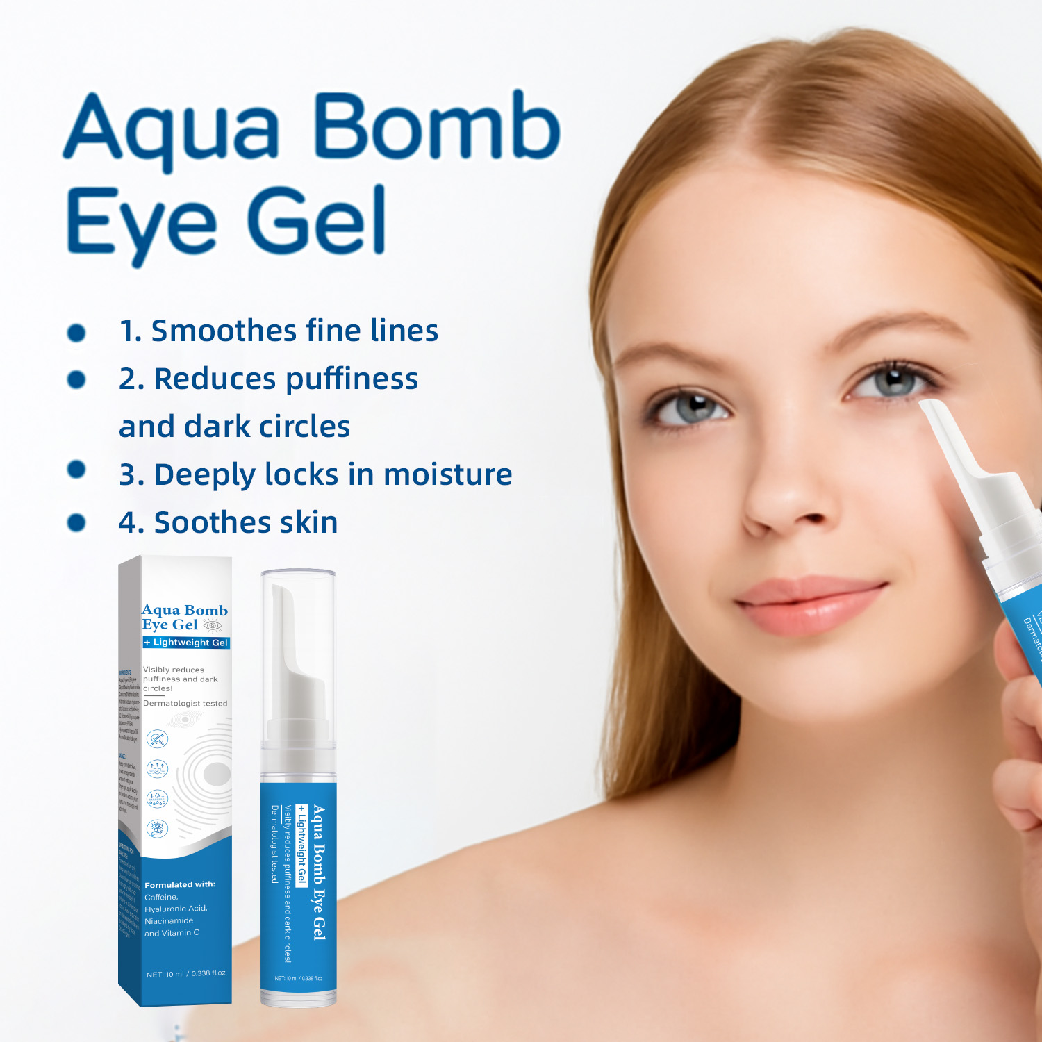 Vitamin C Serum - Gel Occhi Aqua Cooling con Caffeina
