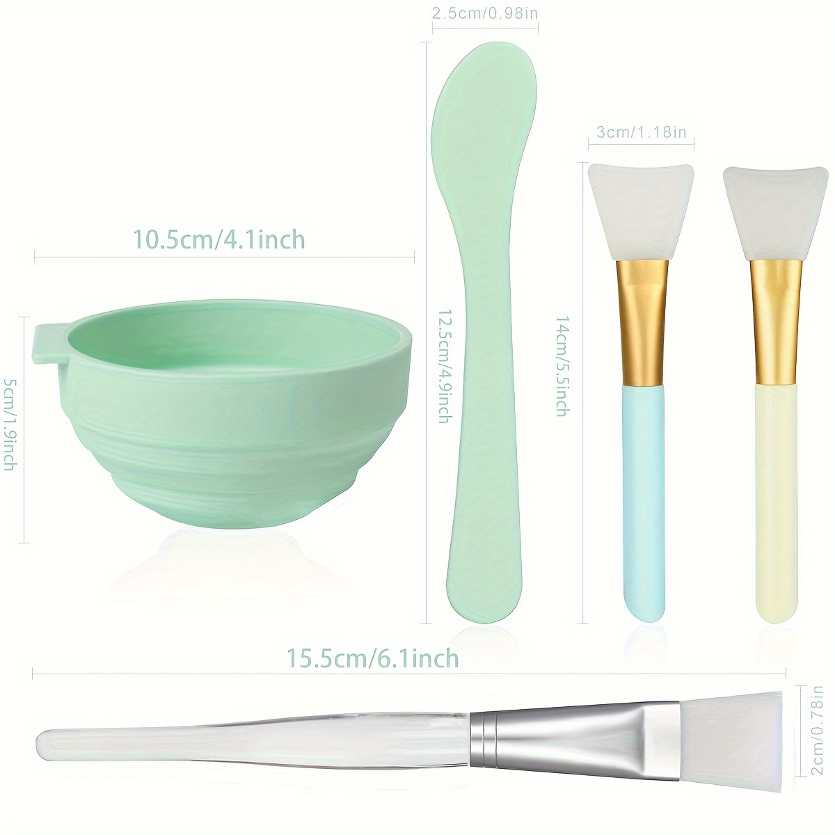 Set da 5 ciotole in silicone p - Face Mask Skincare recensione e prezzo