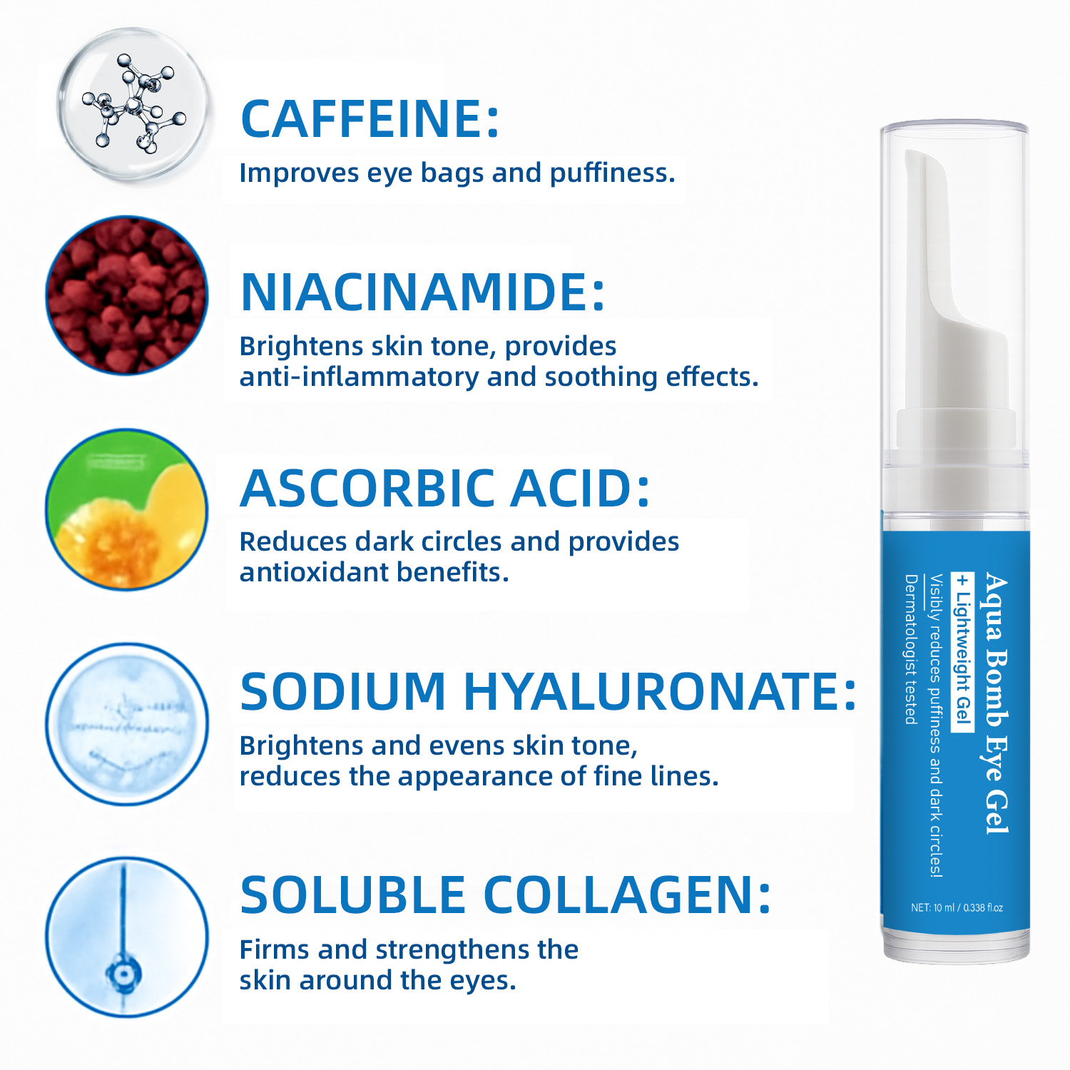 Gel Occhi Aqua Cooling con Caf - Vitamin C Serum recensione e prezzo